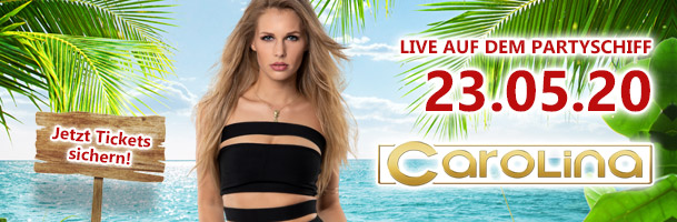 Carolina kommt mit ihren Hits Inselkind und Alles egal aufs Partyschiff nach Hamburg Carolina auf der Bootsparty Hamburg