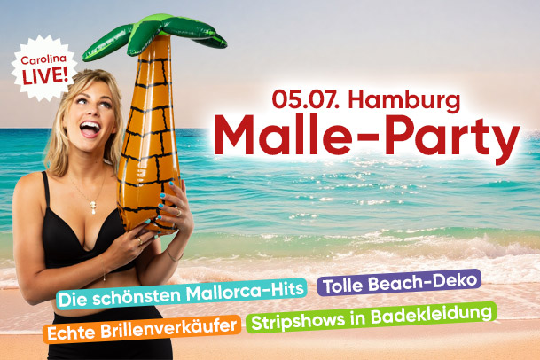 Kommt zur Malle-Party nach Hamburg auf unser Partyschiff Malle-Party in Hamburg auf dem Schiff