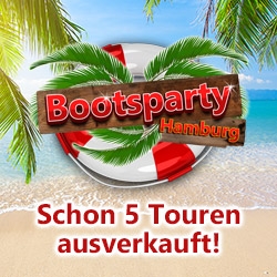 Erste fünf Bootspartys 2018 ausverkauft! Erste fünf Bootspartys 2018 ausverkauft!