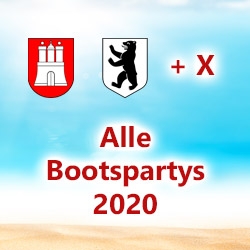 Alle Bootspartys 2020 - Hamburg und Berlin