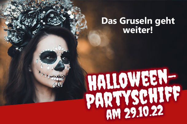 Das Partyschiff zu Halloween 2022 in Hamburg Das Partyschiff zu Halloween 2022 in Hamburg