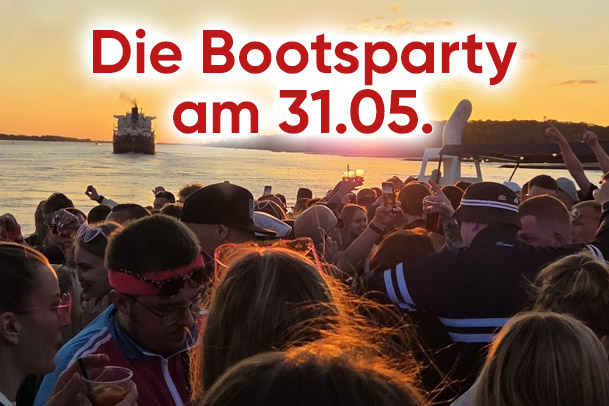 Die Bootsparty am 31.05. in Hamburg Die Bootsparty am 31.05. in Hamburg