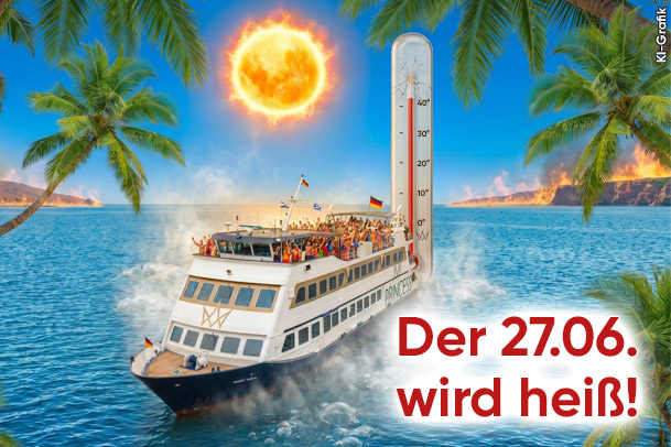 Komm diesen Samstag aufs Partyboot in Hamburg