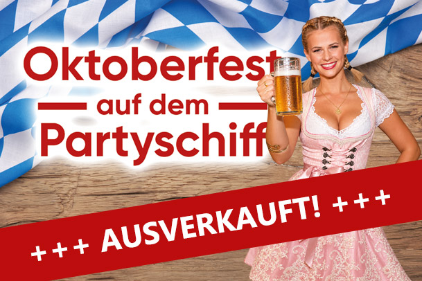 Oktoberfest auf dem Partyboot zum 11. Mal ausverkauft