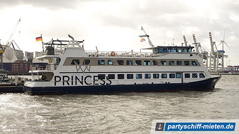 Unsere Bootsparty Hamburg steigt ab 2020 auf dem Partyschiff MS Princess Partyschiff MS Princess in Hamburg