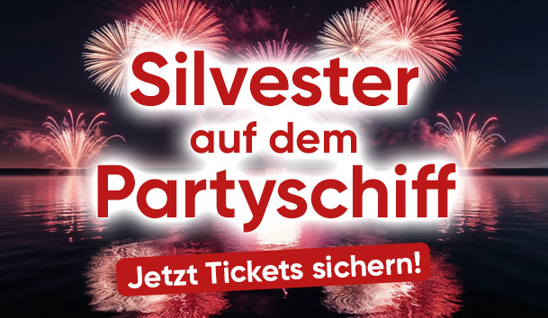 Feiere Silvester 2026/2027 auf unserem Partyschiff der Bootsparty Hamburg